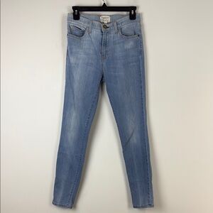 Current/Elliott The High Waist Ankle Skinny Jeans Size 29